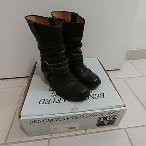 Frye Carmen harness short boot